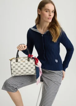 Liu Jo Bolso bowling mediano con fular-Mujer Bolsos De Mano