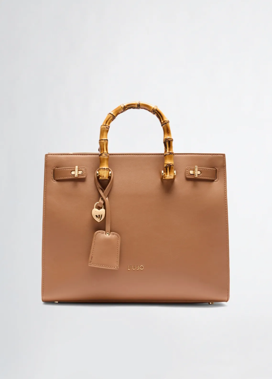 Liu Jo Bolso grande con asas efecto bambú-Mujer Bolsos De Mano