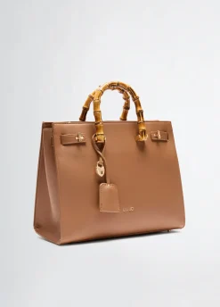 Liu Jo Bolso grande con asas efecto bambú-Mujer Bolsos De Mano