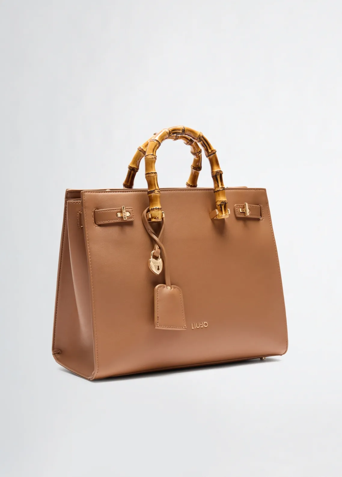 Liu Jo Bolso grande con asas efecto bambú-Mujer Bolsos De Mano