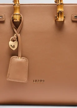 Liu Jo Bolso grande con asas efecto bambú-Mujer Bolsos De Mano