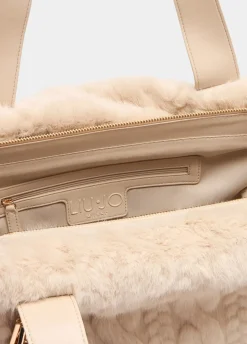 Liu Jo Bolso hobo grande de pelo sintético-Mujer Bolsos De Mano