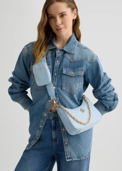 Liu Jo Bolso hobo pequeño con charm-Mujer Bolsos Bandoleras