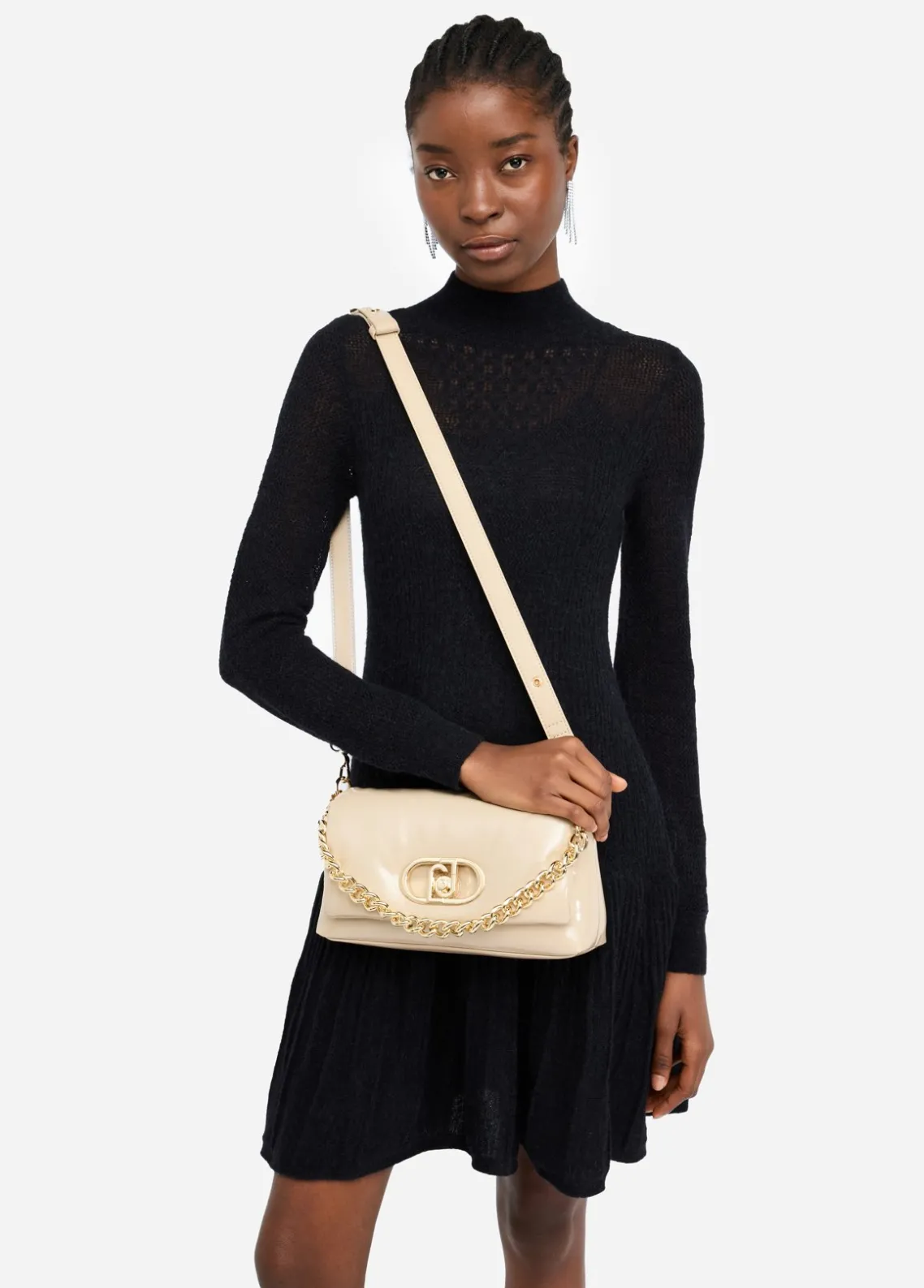 Liu Jo Bolso mediano LaPuffy brillante-Mujer Bolsos Bandoleras