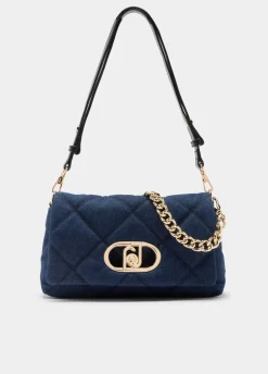 Liu Jo Bolso mediano LaPuffy de denim-Mujer Bolsos Bandoleras