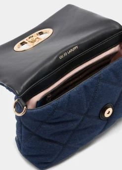 Liu Jo Bolso mediano LaPuffy de denim-Mujer Bolsos Bandoleras