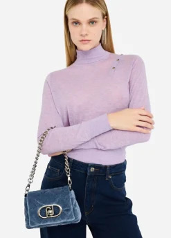 Liu Jo Bolso pequeño LaPuffy de terciopelo-Mujer Bolsos Bandoleras