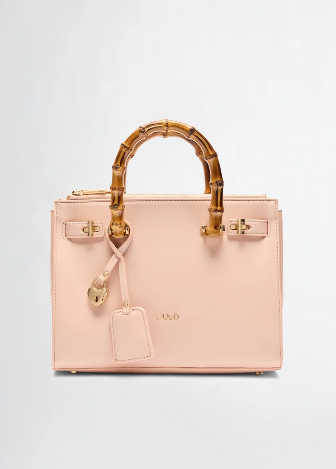 Liu Jo Bolso satchel mediano con asas efecto bambú-Mujer Bolsos De Mano