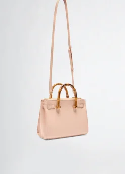 Liu Jo Bolso satchel mediano con asas efecto bambú-Mujer Bolsos De Mano