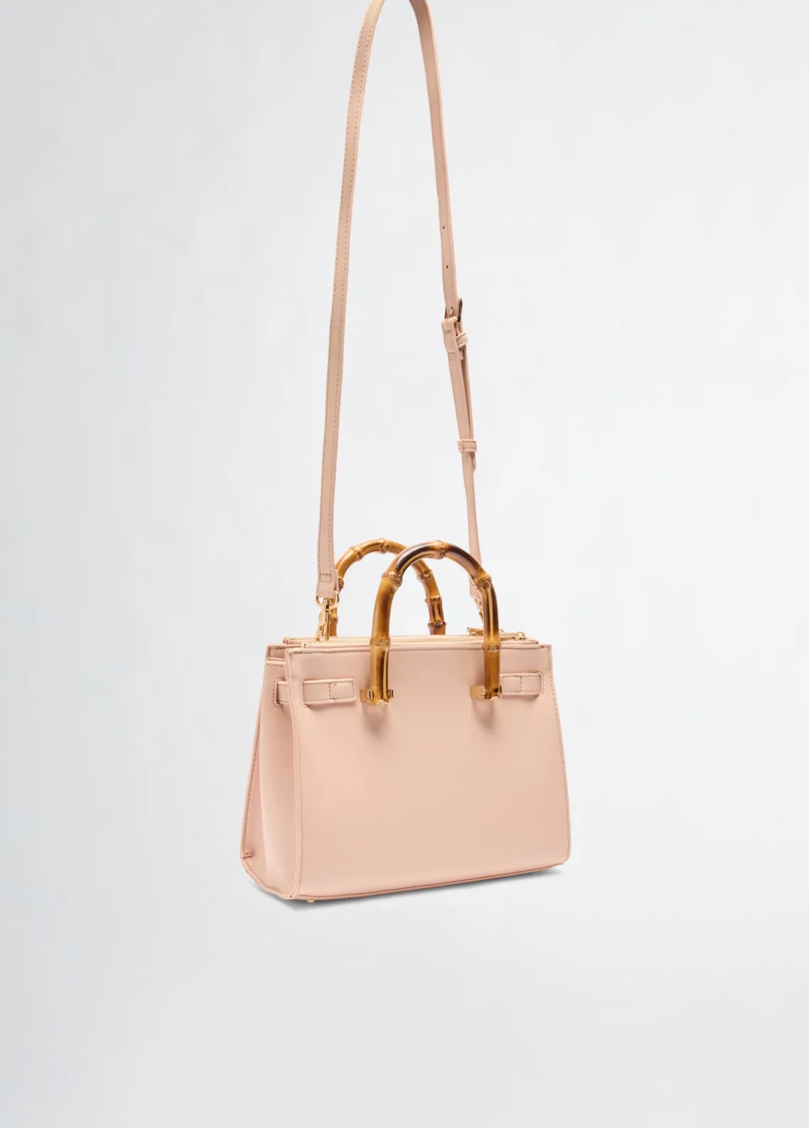 Liu Jo Bolso satchel mediano con asas efecto bambú-Mujer Bolsos De Mano