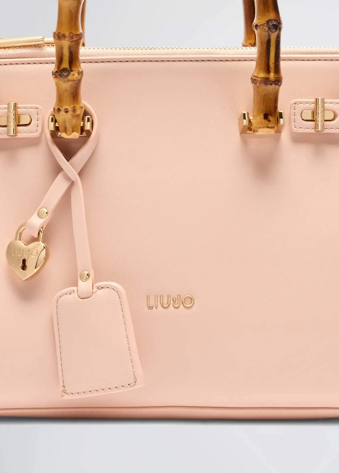 Liu Jo Bolso satchel mediano con asas efecto bambú-Mujer Bolsos De Mano