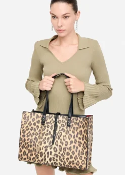 Liu Jo Bolso tote grande con estampado animal-Mujer Tote Bags