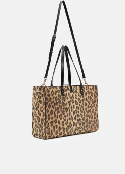 Liu Jo Bolso tote grande con estampado animal-Mujer Tote Bags