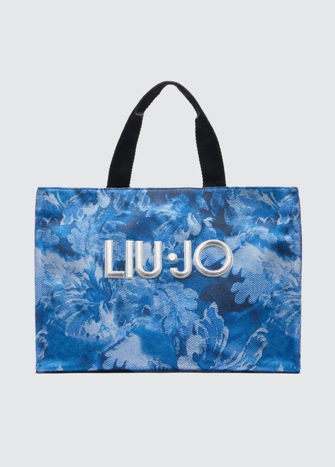 Liu Jo Bolso tote grande de denim estampado-Mujer Tote Bags