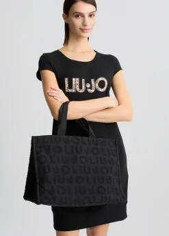 Liu Jo Bolso tote grande de jacquard-Mujer Tote Bags