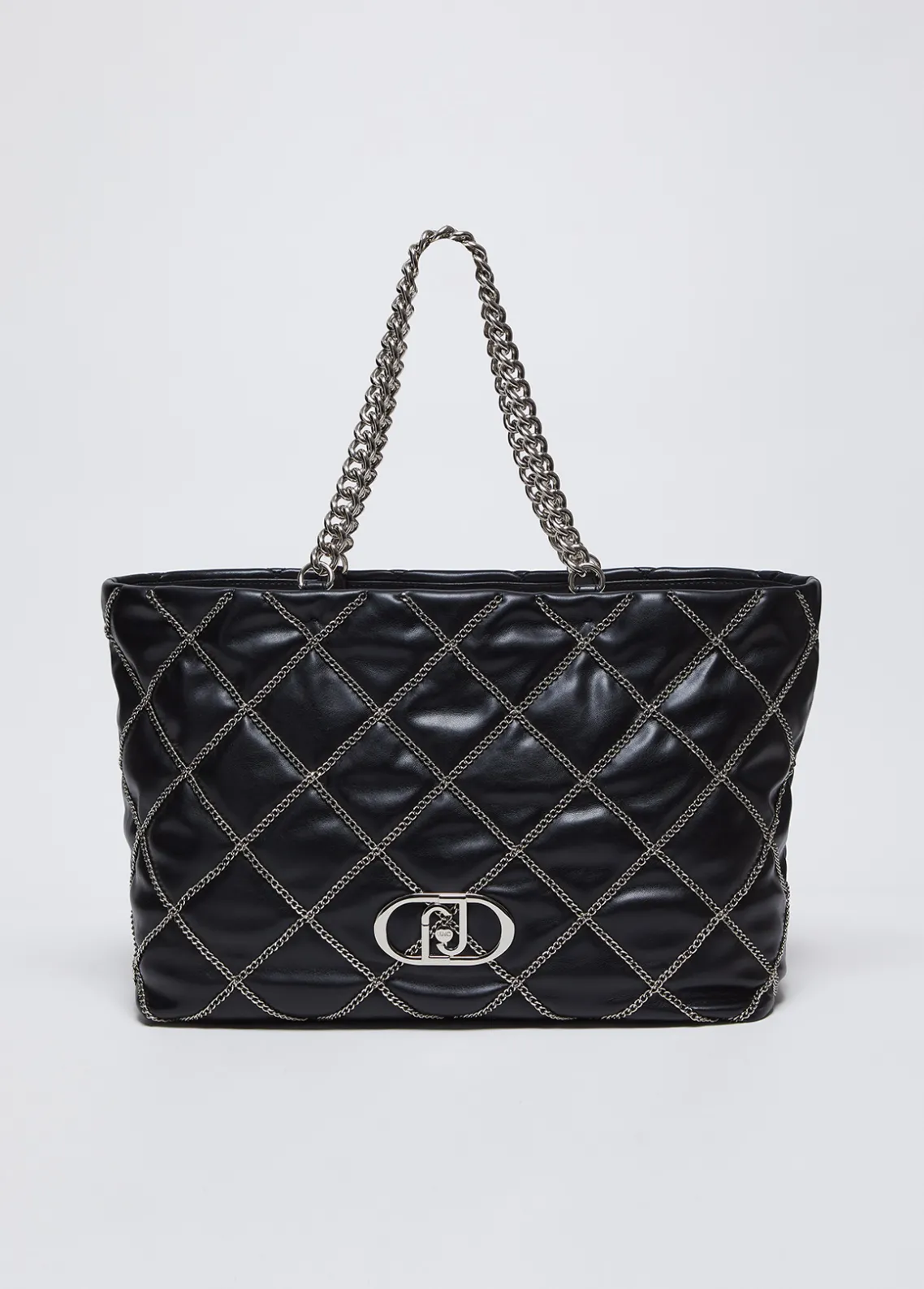 Liu Jo Bolso tote grande LaPuffy con cadenas-Mujer Tote Bags