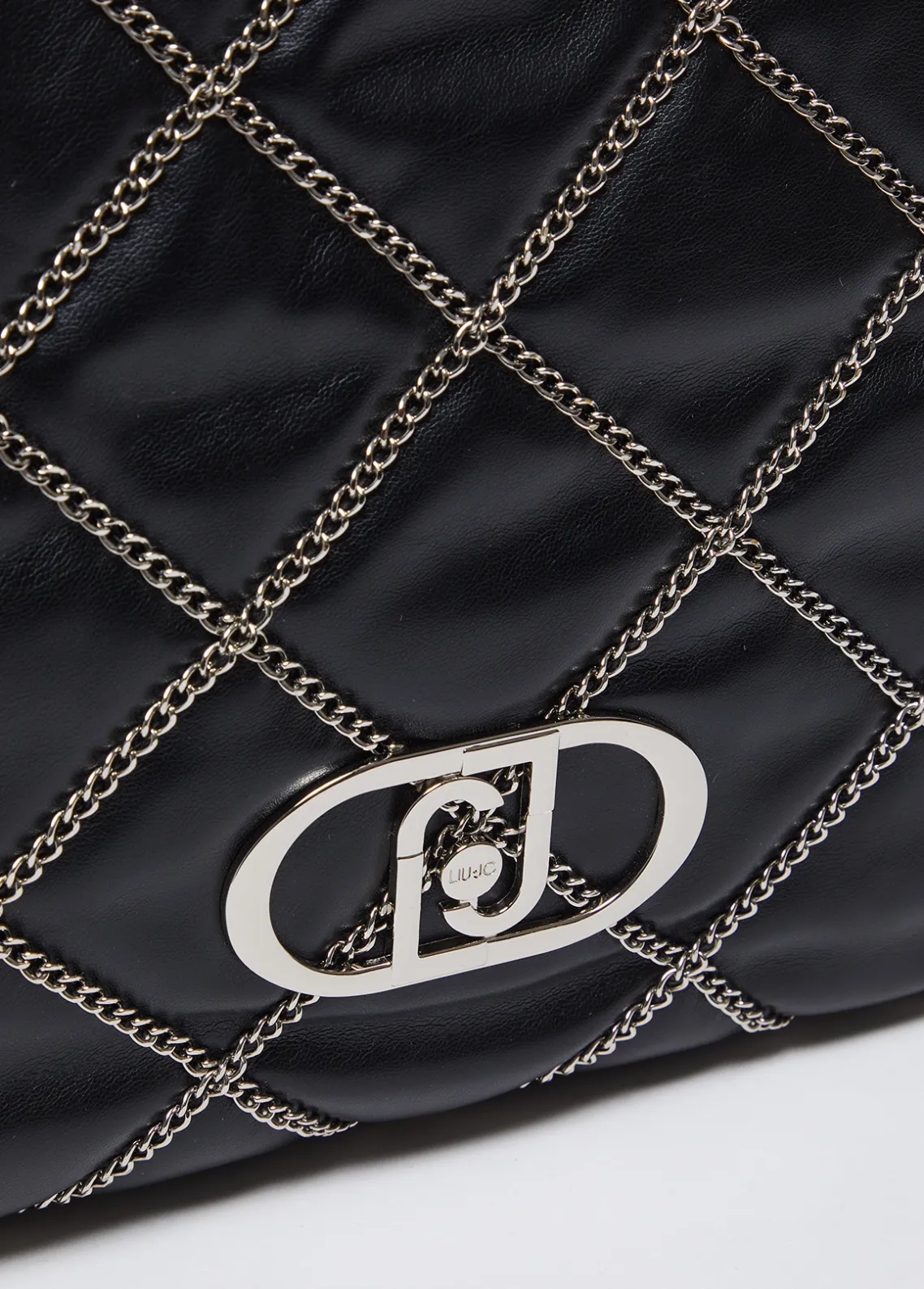 Liu Jo Bolso tote grande LaPuffy con cadenas-Mujer Tote Bags