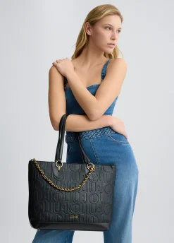Liu Jo Bolso tote mediano con cadena decorativa-Mujer Tote Bags