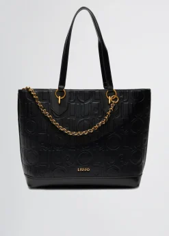 Liu Jo Bolso tote mediano con cadena decorativa-Mujer Tote Bags
