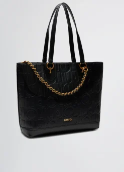 Liu Jo Bolso tote mediano con cadena decorativa-Mujer Tote Bags