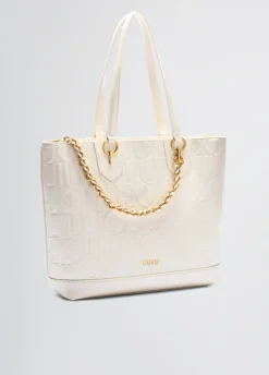 Liu Jo Bolso tote mediano con cadena decorativa-Mujer Tote Bags