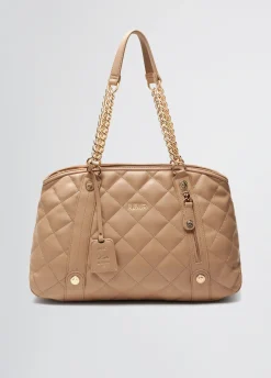 Liu Jo Bolso tote mediano guateado con charm-Mujer Tote Bags