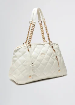 Liu Jo Bolso tote mediano guateado con charm-Mujer Tote Bags