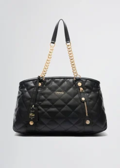 Liu Jo Bolso tote mediano guateado con charm-Mujer Tote Bags
