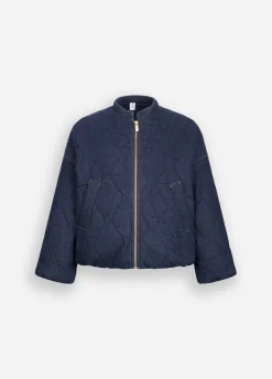 Liu Jo Bomber de denim acolchado-Mujer Abrigos Y Chalecos