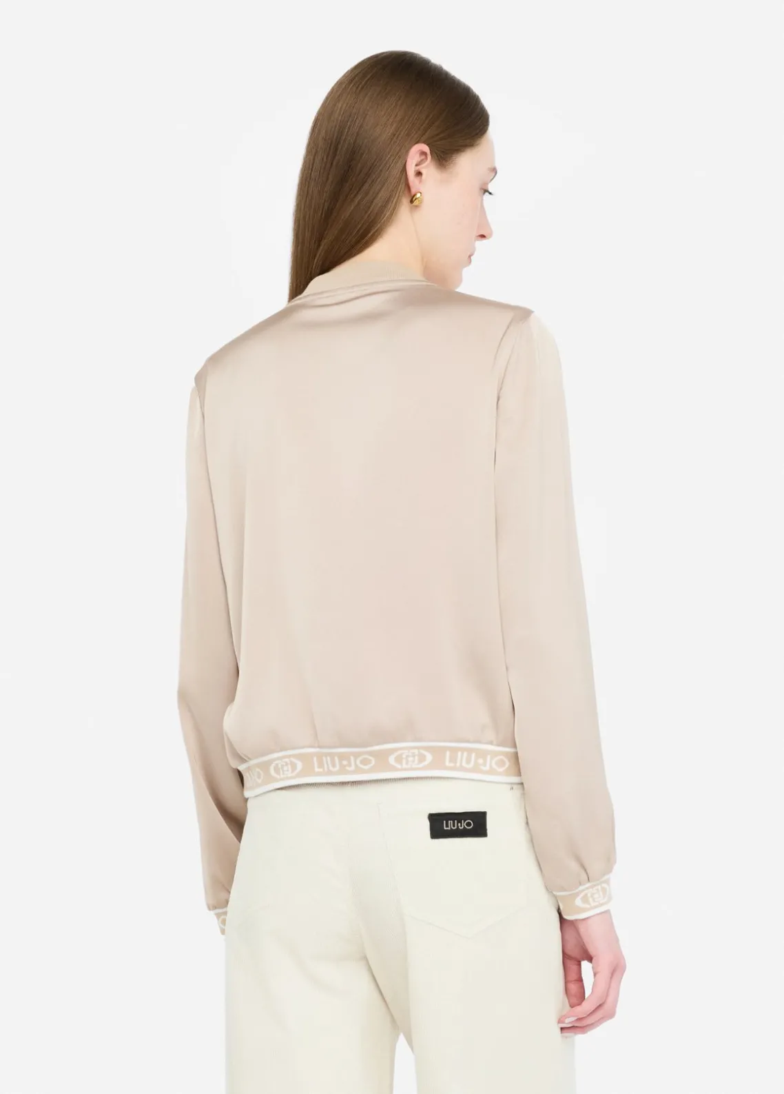 Liu Jo Bomber de raso-Mujer Ropa Deportiva|Chaquetas