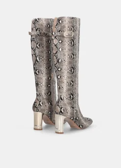 Liu Jo Botas altas con estampado de piel de serpiente-Mujer Botas Y Botines