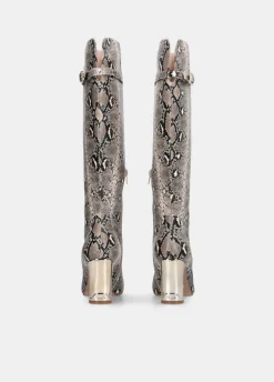 Liu Jo Botas altas con estampado de piel de serpiente-Mujer Botas Y Botines