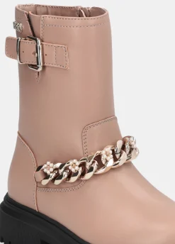 Liu Jo Botas biker con cadena decorativa- Zapatos|Zapatos