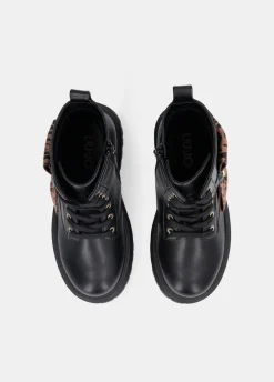 Liu Jo Botas militares con lazo con estampado animal- Zapatos|Zapatos
