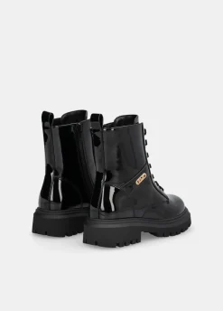 Liu Jo Botas militares de charol con brillos- Zapatos|Zapatos