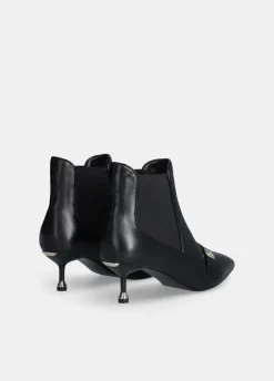 Liu Jo Botines de piel con tacón bajo-Mujer Botas Y Botines