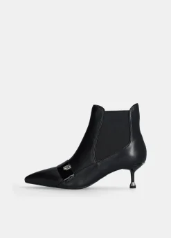 Liu Jo Botines de piel con tacón bajo-Mujer Botas Y Botines