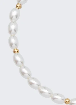 Liu Jo Brazalete de tenis con perlas-Mujer Joyas