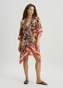 Liu Jo Caftán con estampado animal-Mujer Moda Baño
