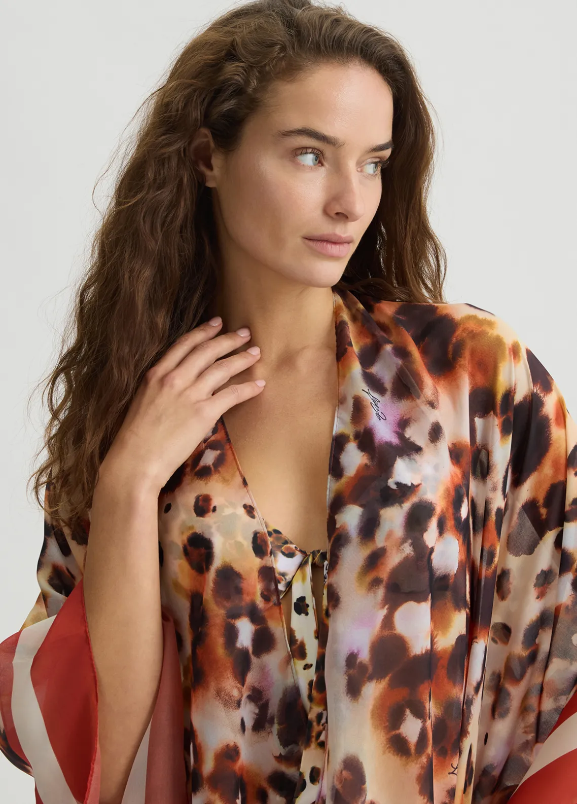 Liu Jo Caftán con estampado animal-Mujer Moda Baño