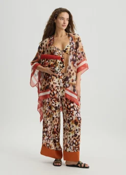Liu Jo Caftán con estampado animal-Mujer Moda Baño