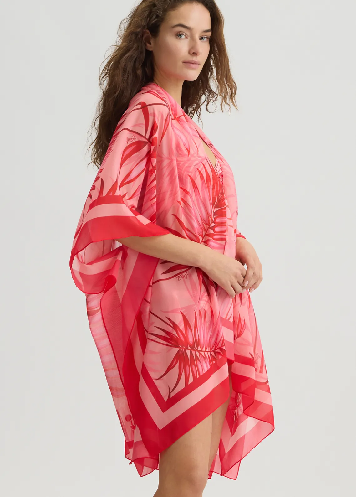 Liu Jo Caftán con estampado de palmeras-Mujer Moda Baño