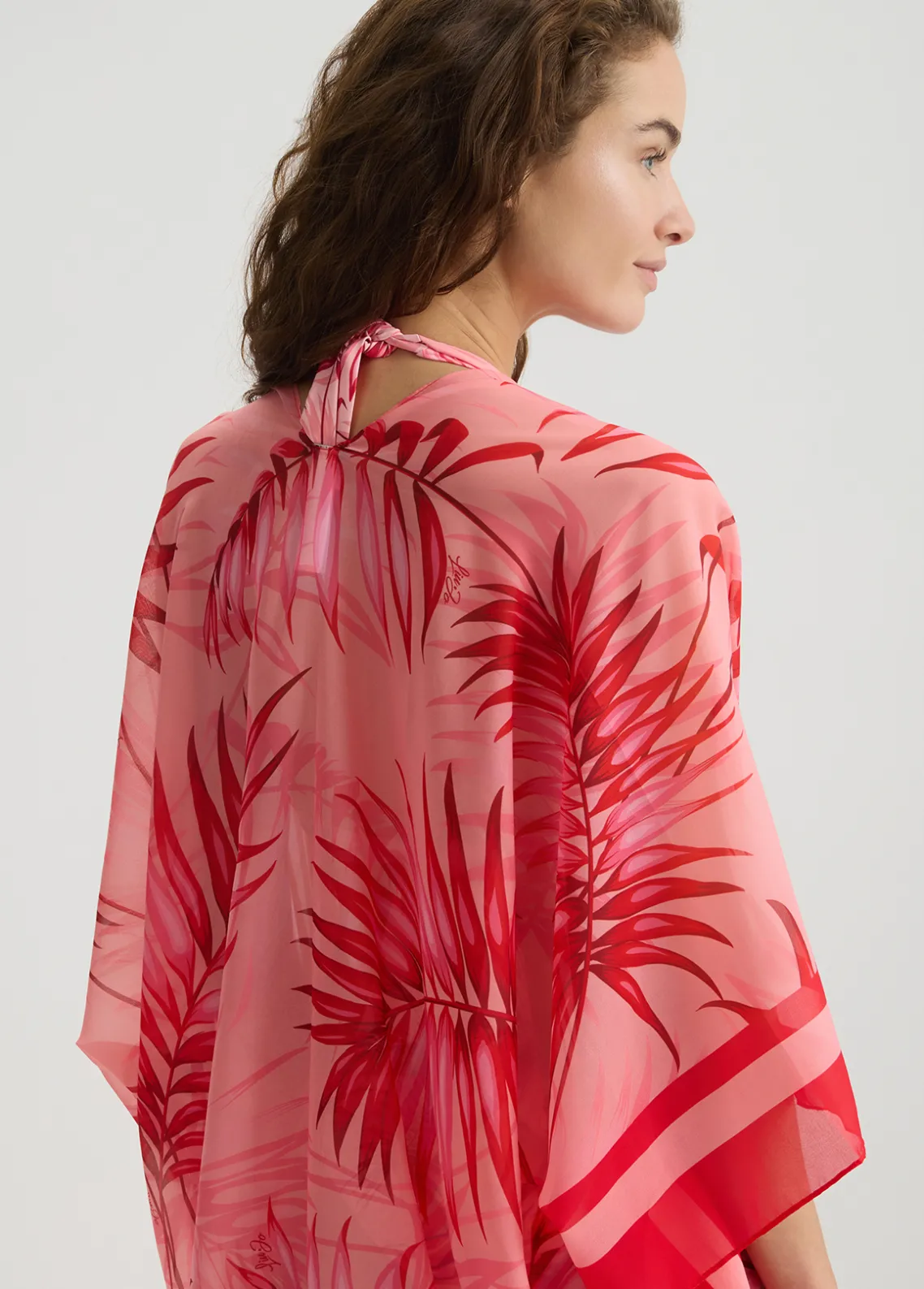 Liu Jo Caftán con estampado de palmeras-Mujer Moda Baño