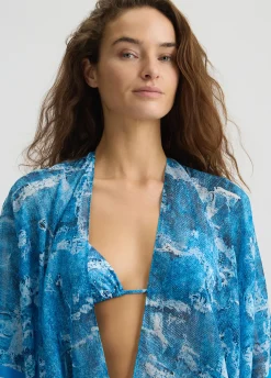 Liu Jo Caftán con estampado vaquero-Mujer Moda Baño