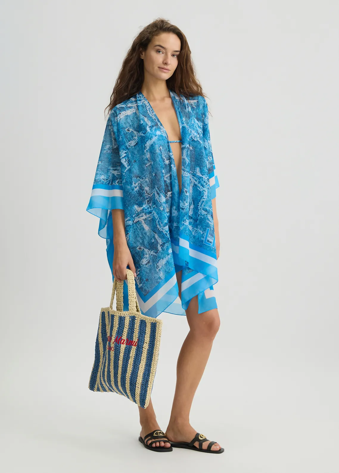 Liu Jo Caftán con estampado vaquero-Mujer Moda Baño