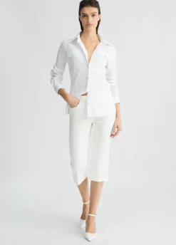 Liu Jo Camisa blanca con botones-Mujer Camisas Y Blusas