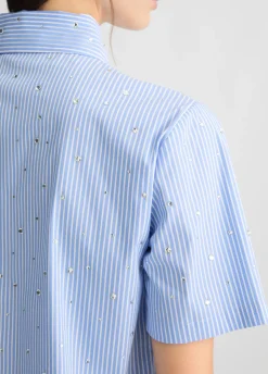 Liu Jo Camisa boxy a rayas-Mujer Camisas Y Blusas