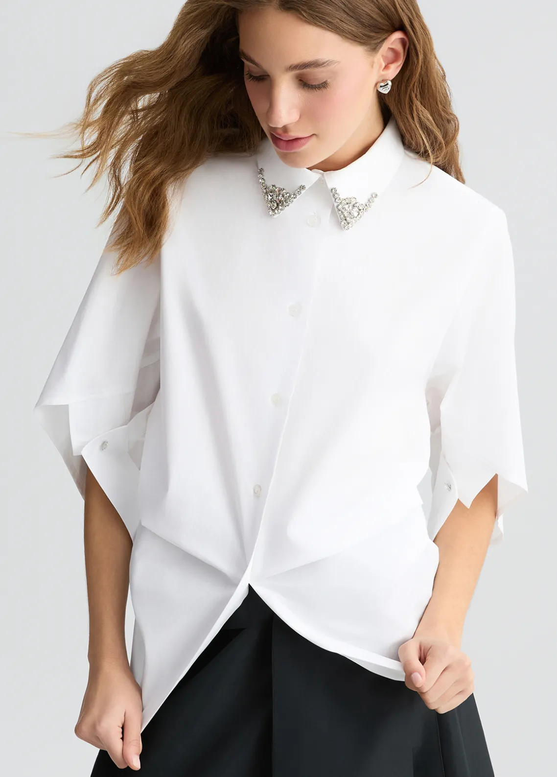 Liu Jo Camisa con bordado de joyas-Mujer Camisas Y Blusas