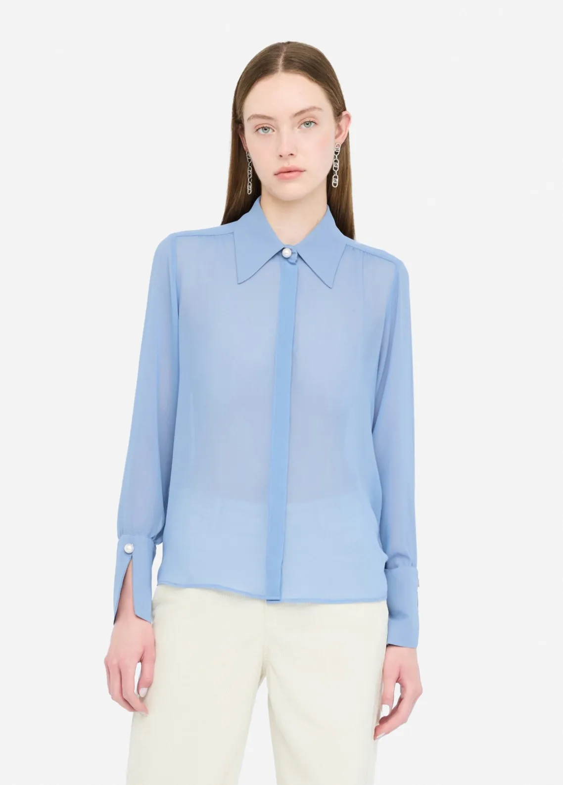 Liu Jo Camisa con perlas-Mujer Camisas Y Blusas