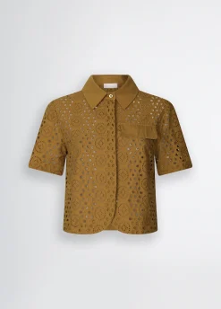 Liu Jo Camisa corta con bordados-Mujer Camisas Y Blusas